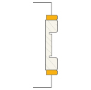Kit stipiti (SP.150), coprifili e finiture scorrevole POP spessore parete effettiva 191 - 220mm - CENTRATO - LAMINATO BIANCO OPACO