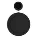 Maniglia EASY POP scorrevole rotonda - senza chiusura con placchetta copri foro e ditale - NERO OPACO