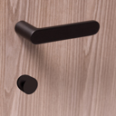 Maniglia PURE (collezione Nuda di Verum Italy) battente con nottolino - NERO OPACA