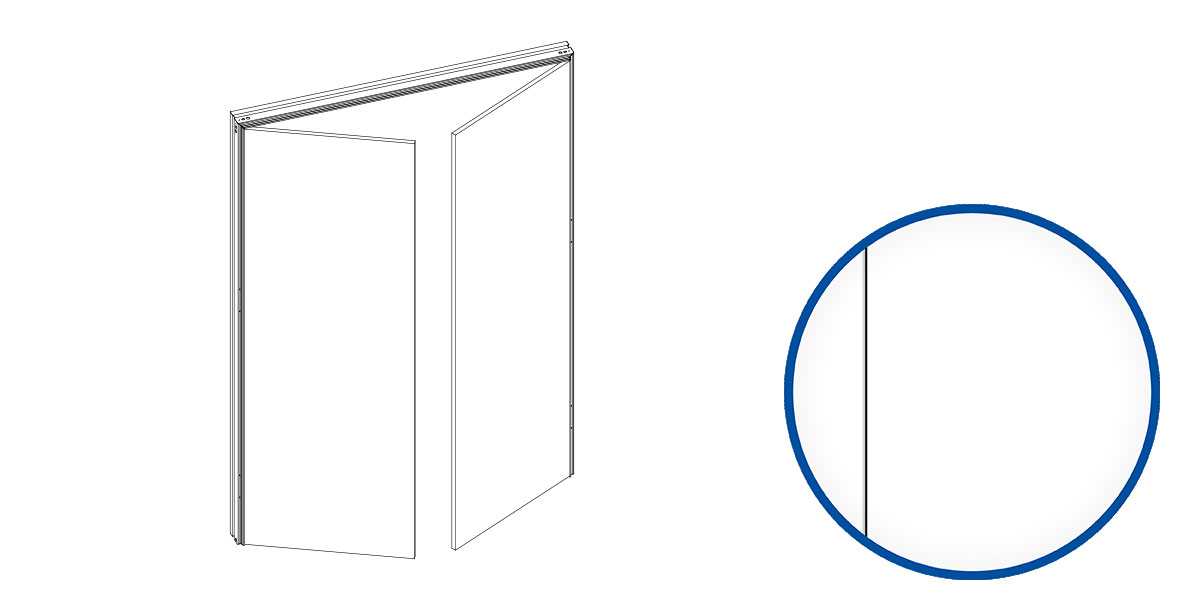 ANTE SYNTESIS AREO PER INTERNO - DOPPIE 3 LATI - MANIGLIA A CURA DEL CLIENTE 700x2100
