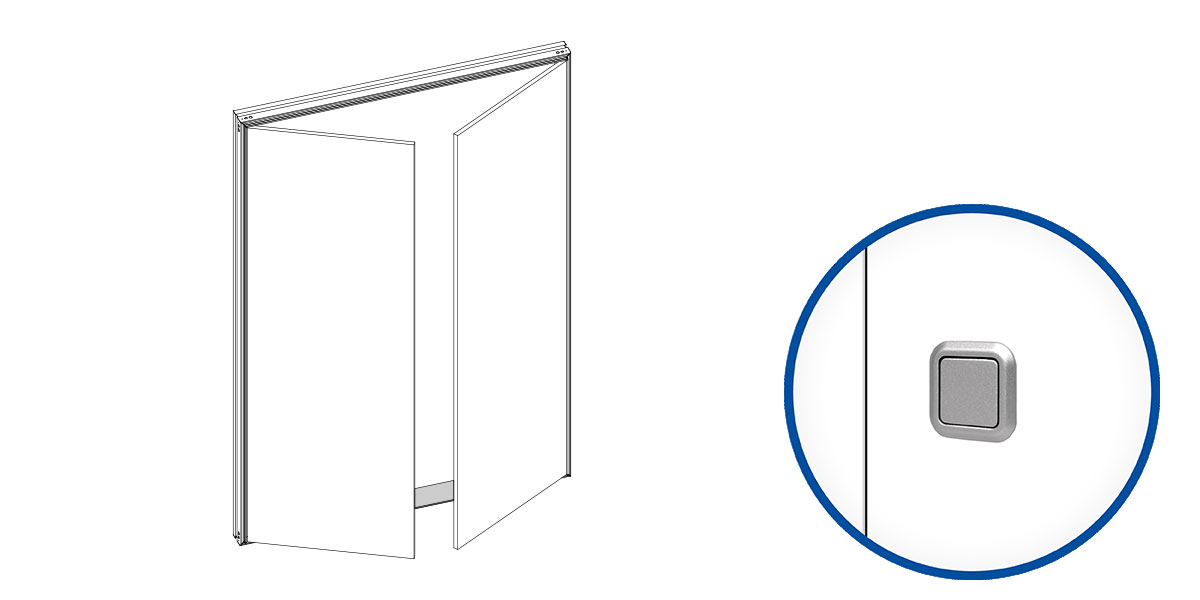 ANTE SYNTESIS AREO PER INTERNO - DOPPIE 4 LATI - LAVORAZIONE PULSANTE 700x2100
