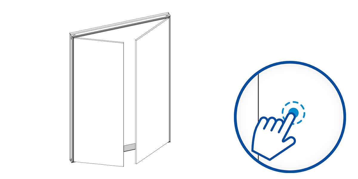 ANTE SYNTESIS AREO PER INTERNO - DOPPIE 4 LATI - LAVORAZIONE PUSH TO OPEN 700x2100