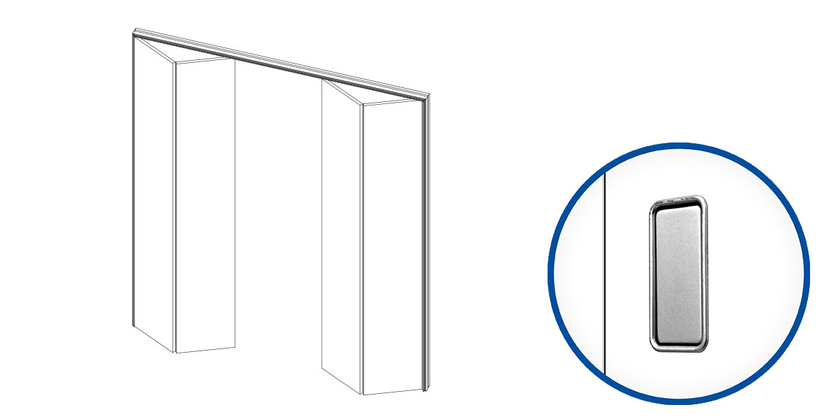 ANTE SYNTESIS AREO PER INTERNO - A LIBRO DOPPIO 3 LATI - LAVORAZIONE LEVETTA 1200x2100