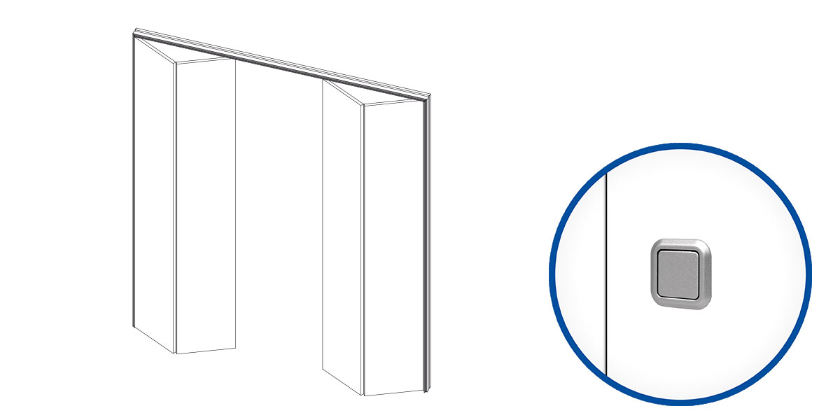 ANTE SYNTESIS AREO PER INTERNO - A LIBRO DOPPIO 3 LATI - LAVORAZIONE PULSANTE 1200x2100