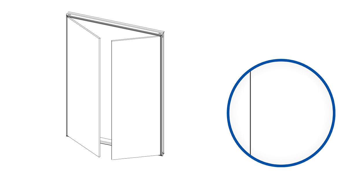 ANTA SYNTESIS AREO PER ESTERNO - DOPPIA 4 LATI - MANIGLIA A CURA DEL CLIENTE 700x2100